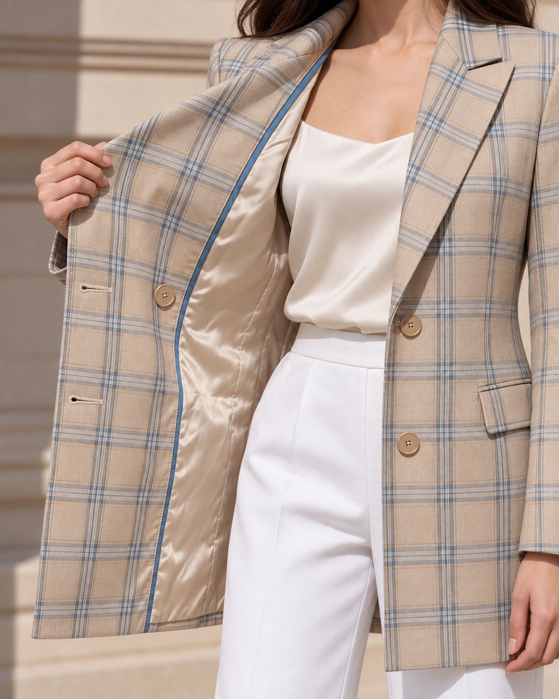 The Signature Plaid Blazer