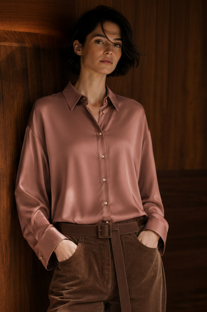 The Silk Satin Shirt