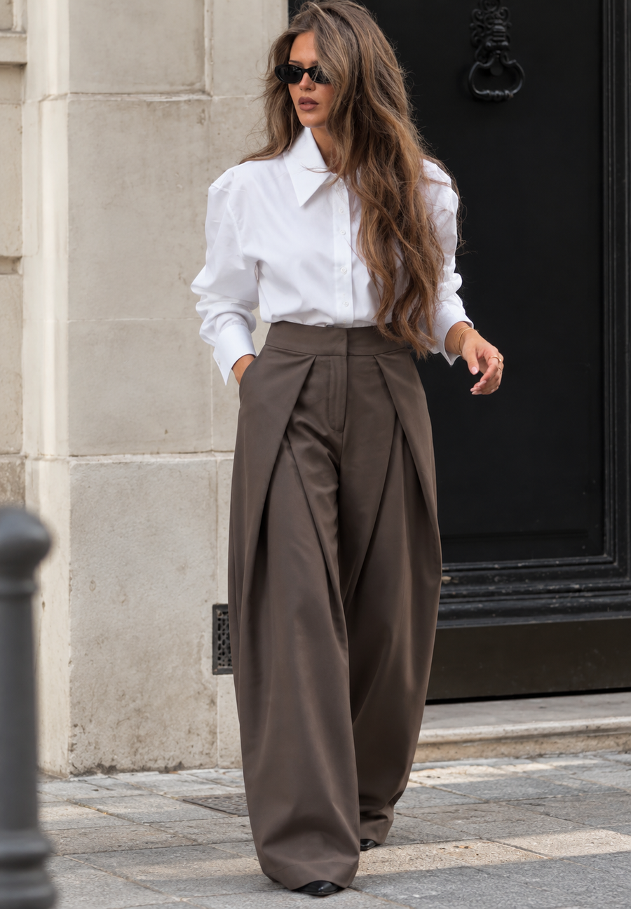 The Pleated Wide-Leg Pants