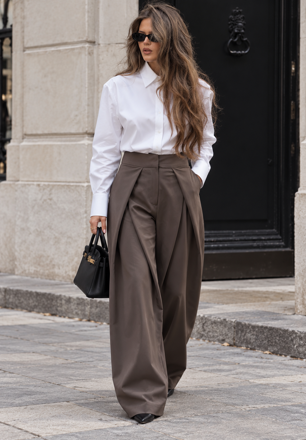 The Pleated Wide-Leg Pants
