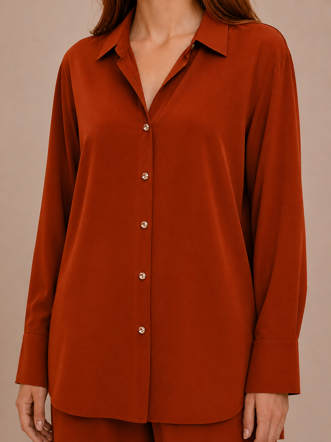 The Flow Shirt  -Rouge brique
