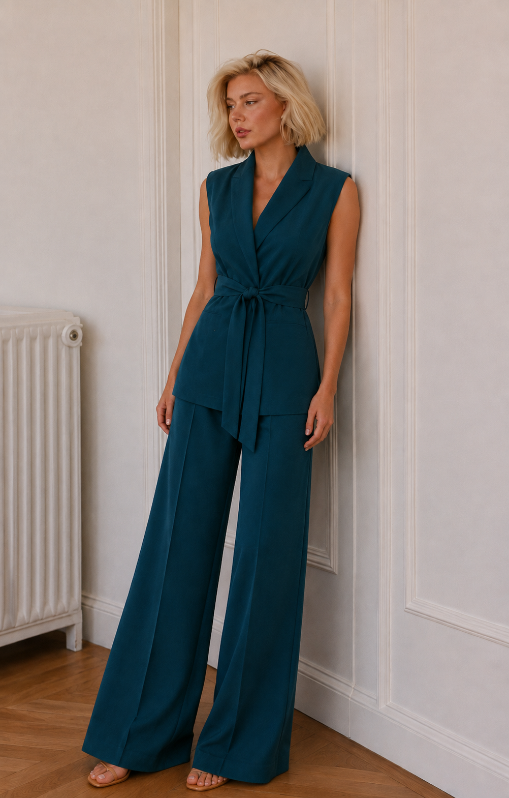 The Weightless Tailored Vest – Petroleum Blue