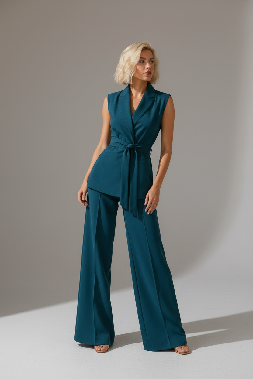 The Weightless Tailored Vest – Petroleum Blue
