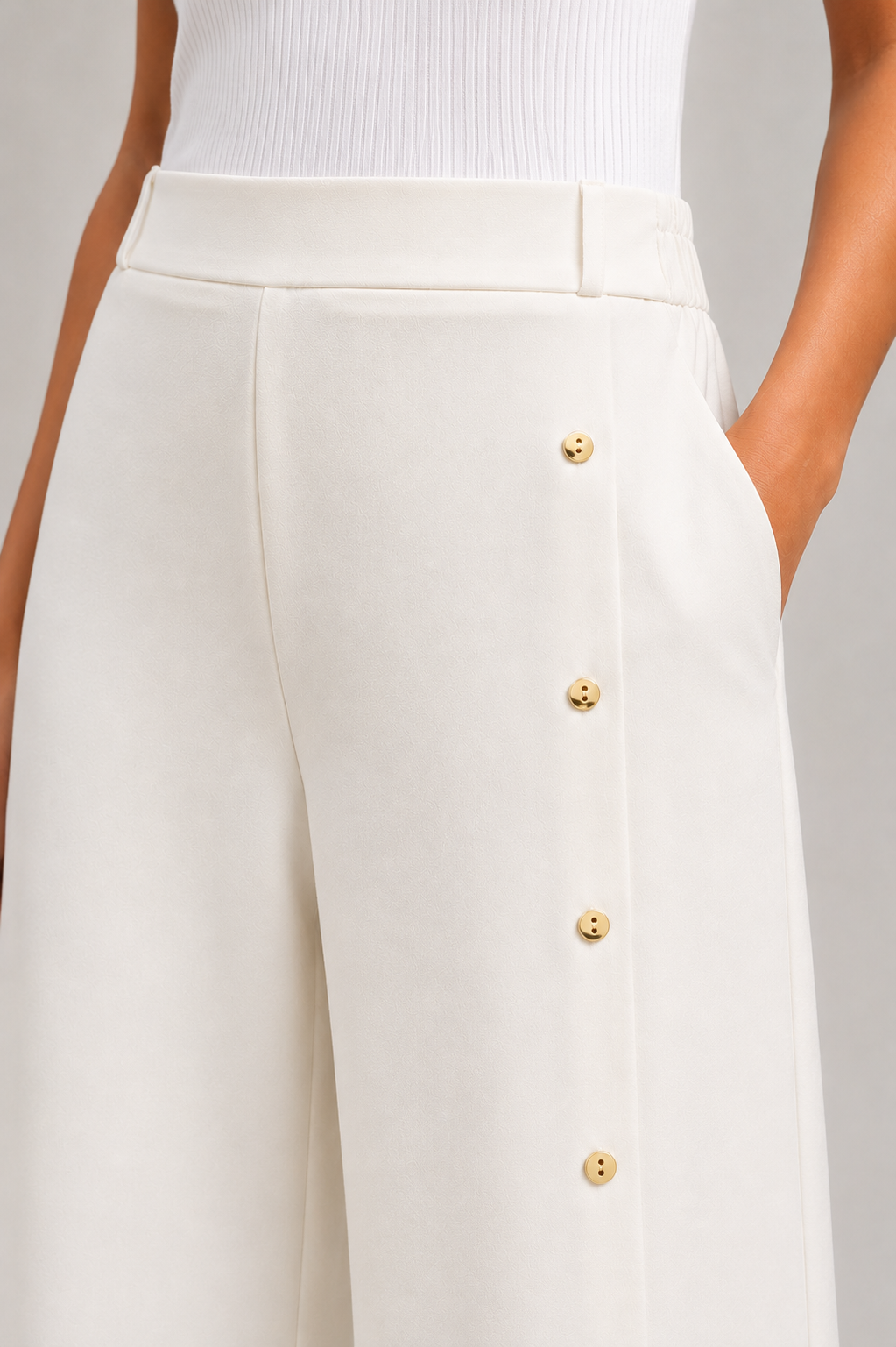 Blush Pink Wide-Leg Pants
