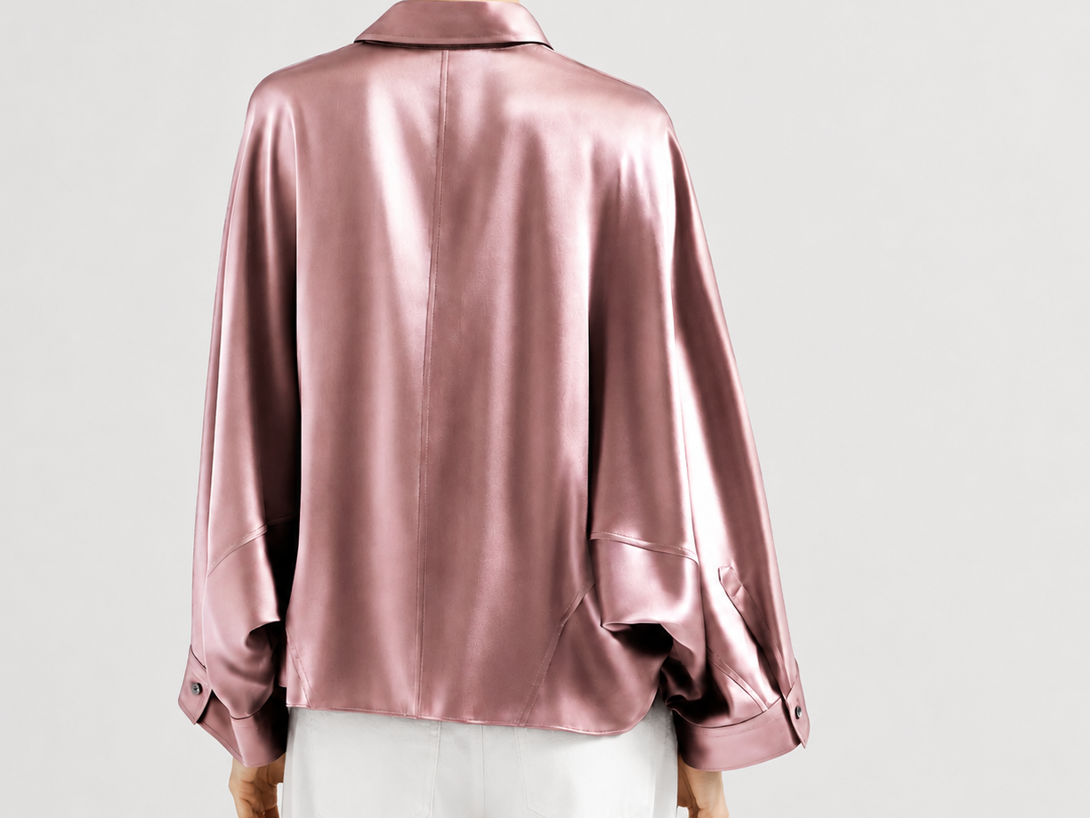 Chemise en satin de soie