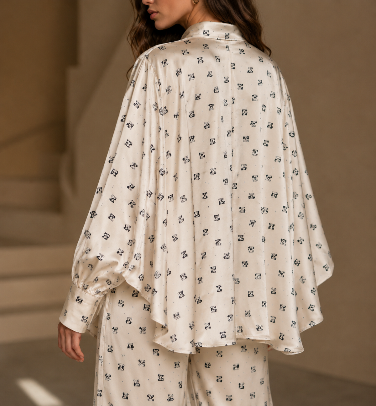 The Butterfly Vintage Satin Set