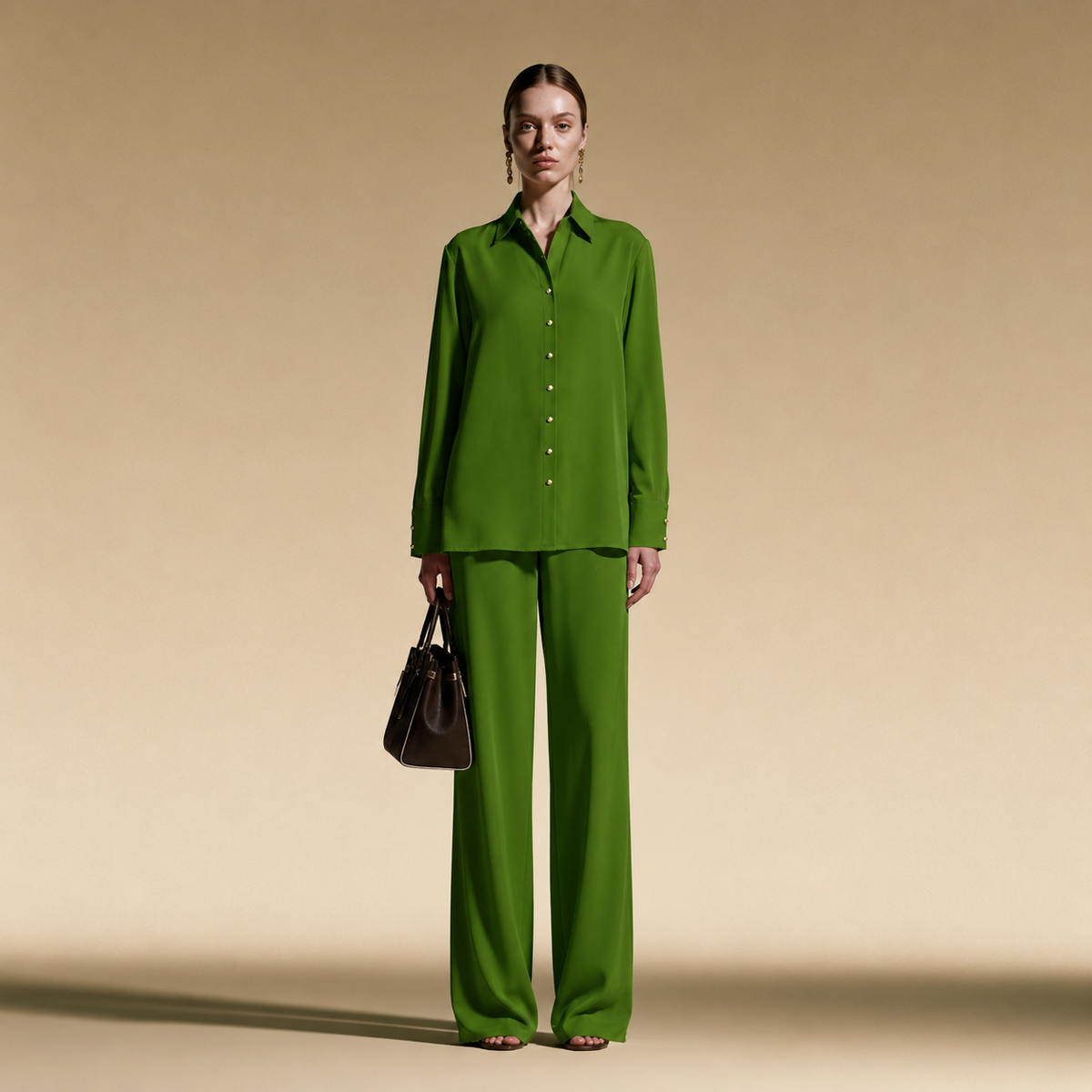 The Flow Shirt - Olive Green