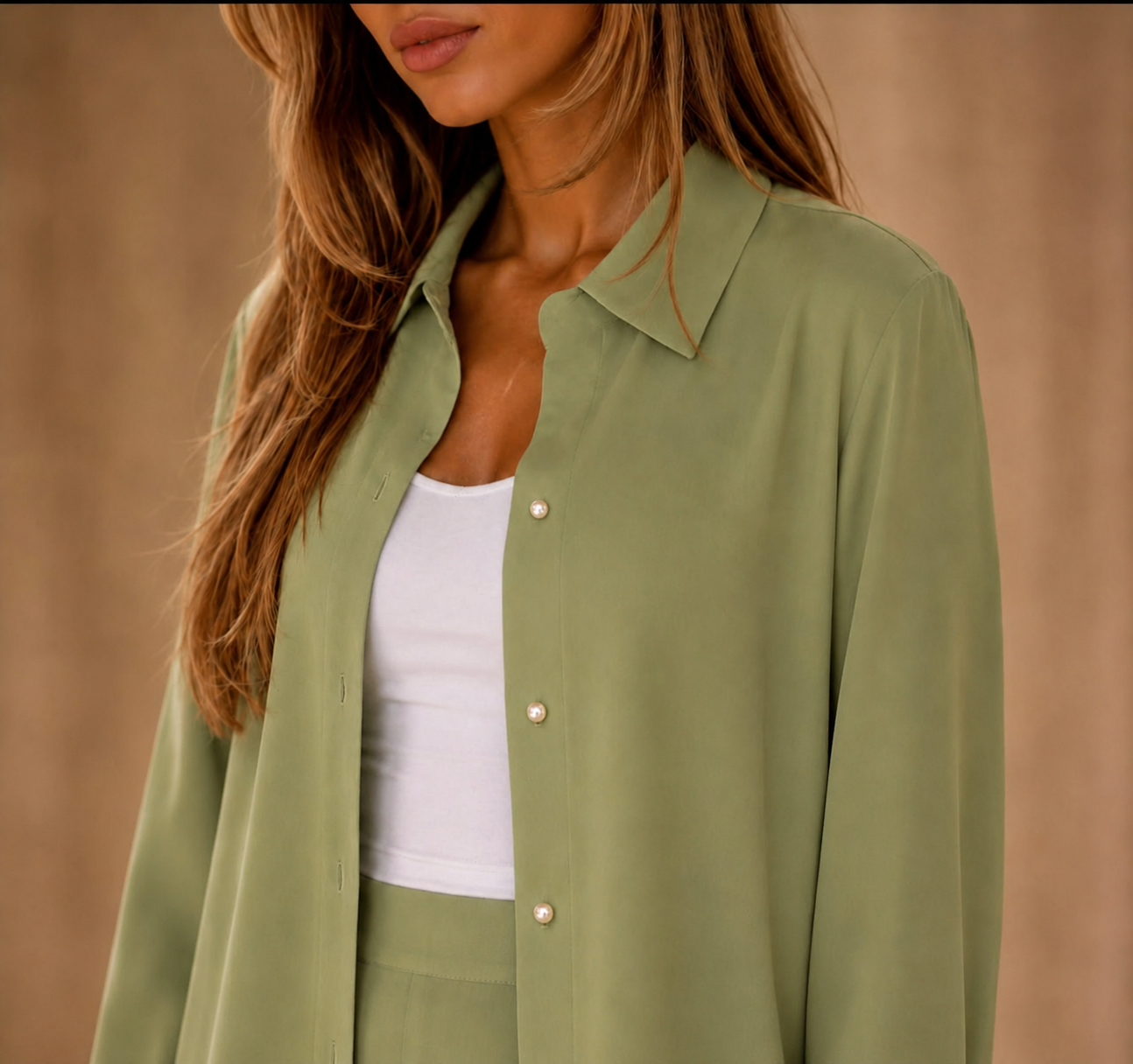 La chemise Flow – Sauge