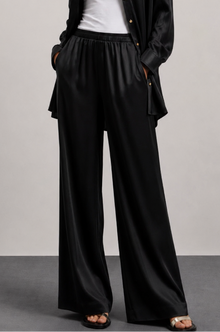 The Flow Pants — Noir Satin