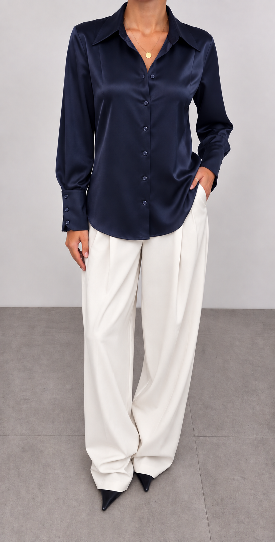 The Midnight Satin Shirt