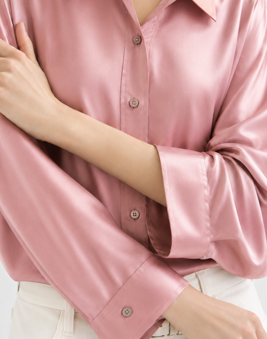 Chemise en satin de soie