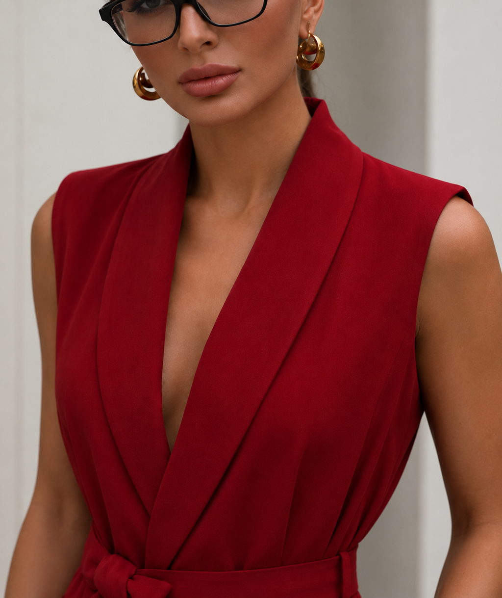 The Weightless Tailored Vest – Red