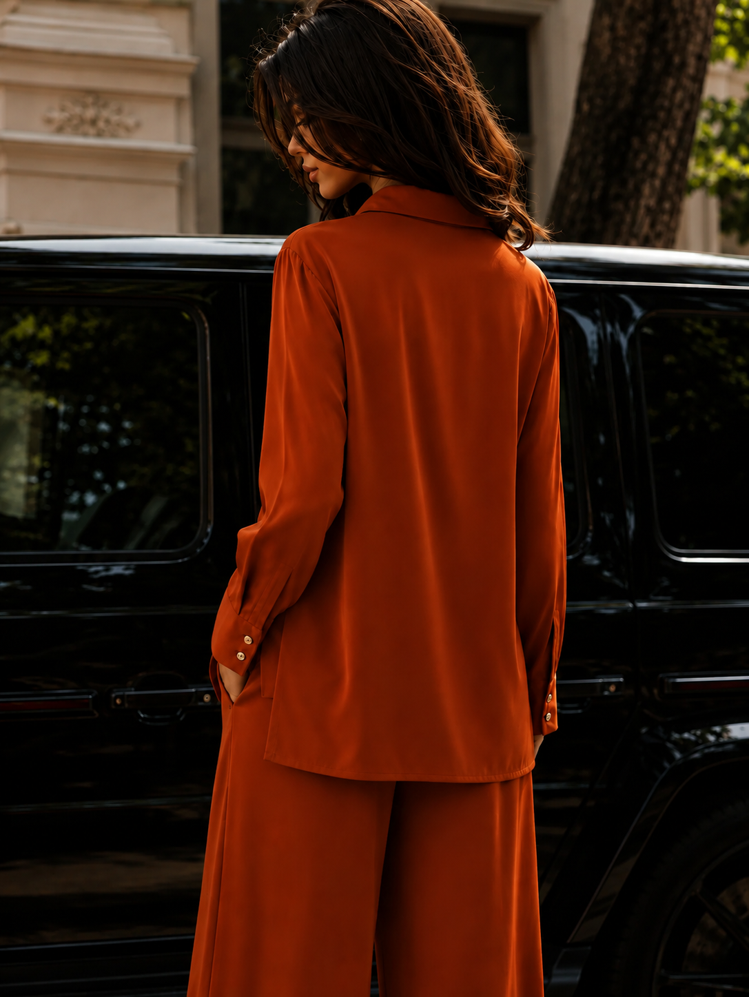 The Flow Shirt  -Rouge brique