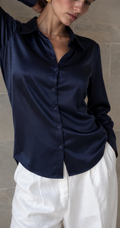 The Midnight Satin Shirt