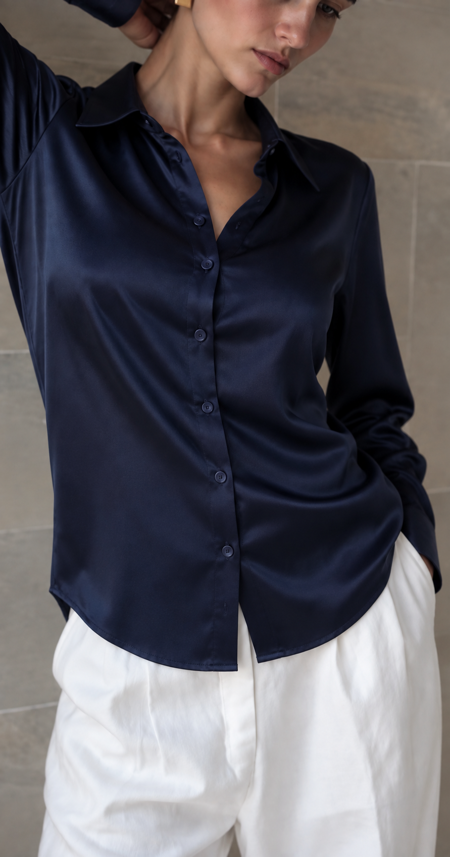 The Midnight Satin Shirt