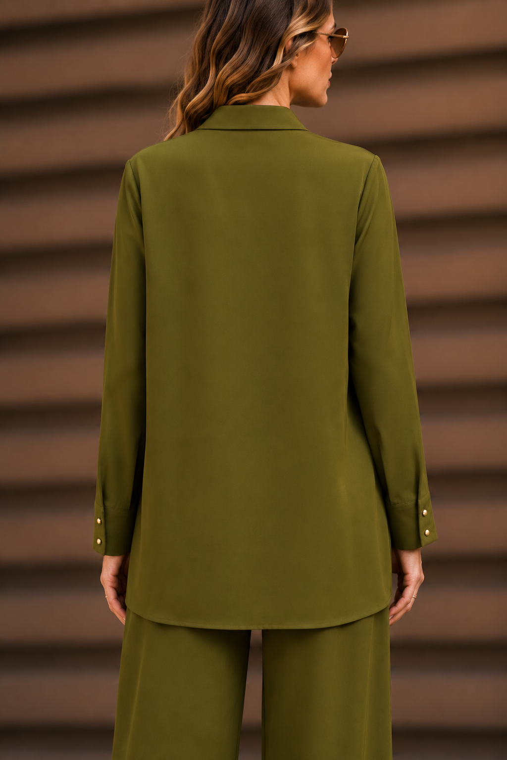La Chemise Flow - Vert Olive