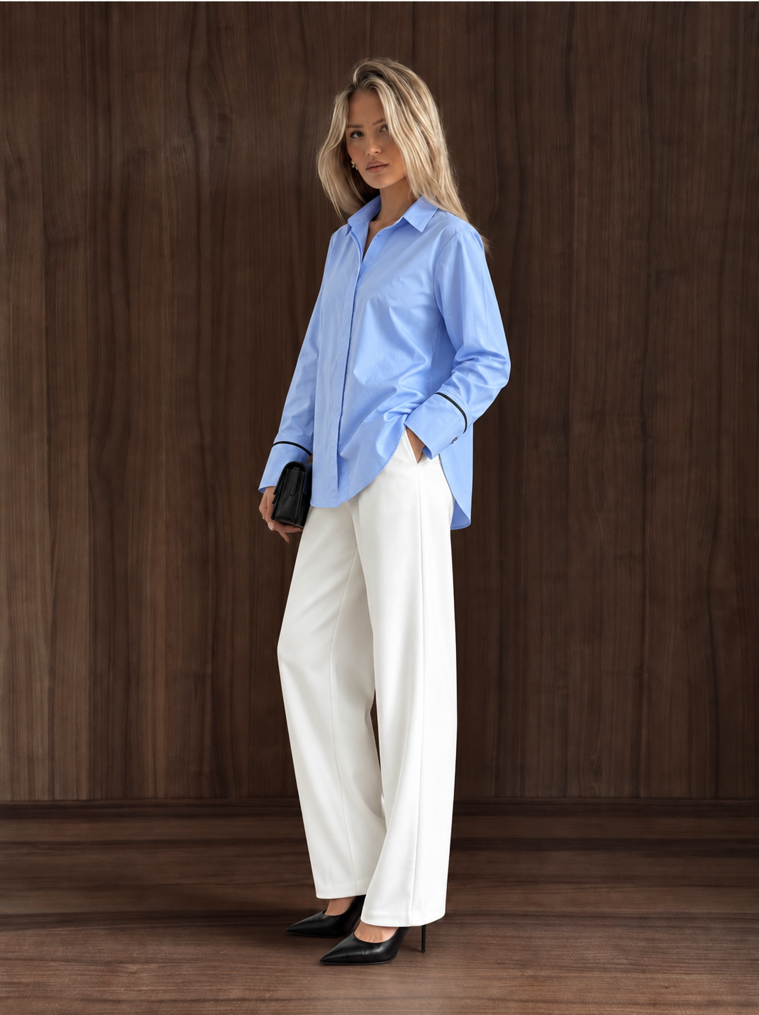 The Sky Blue Contrast Shirt