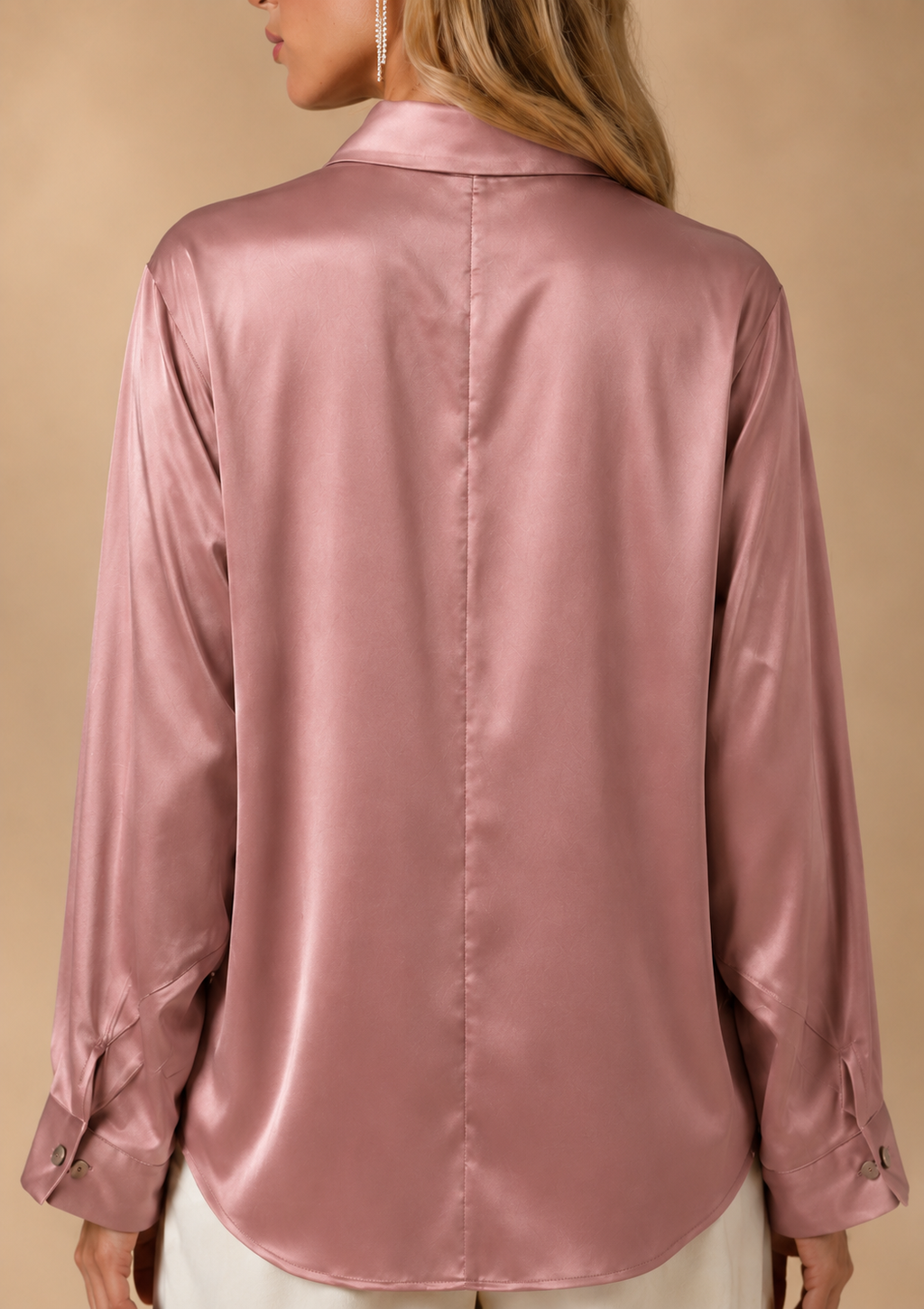Chemise en satin de soie