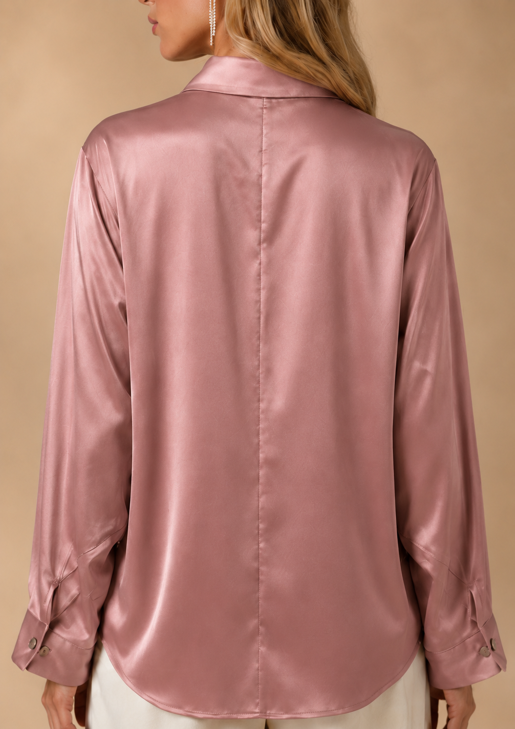 Chemise en satin de soie