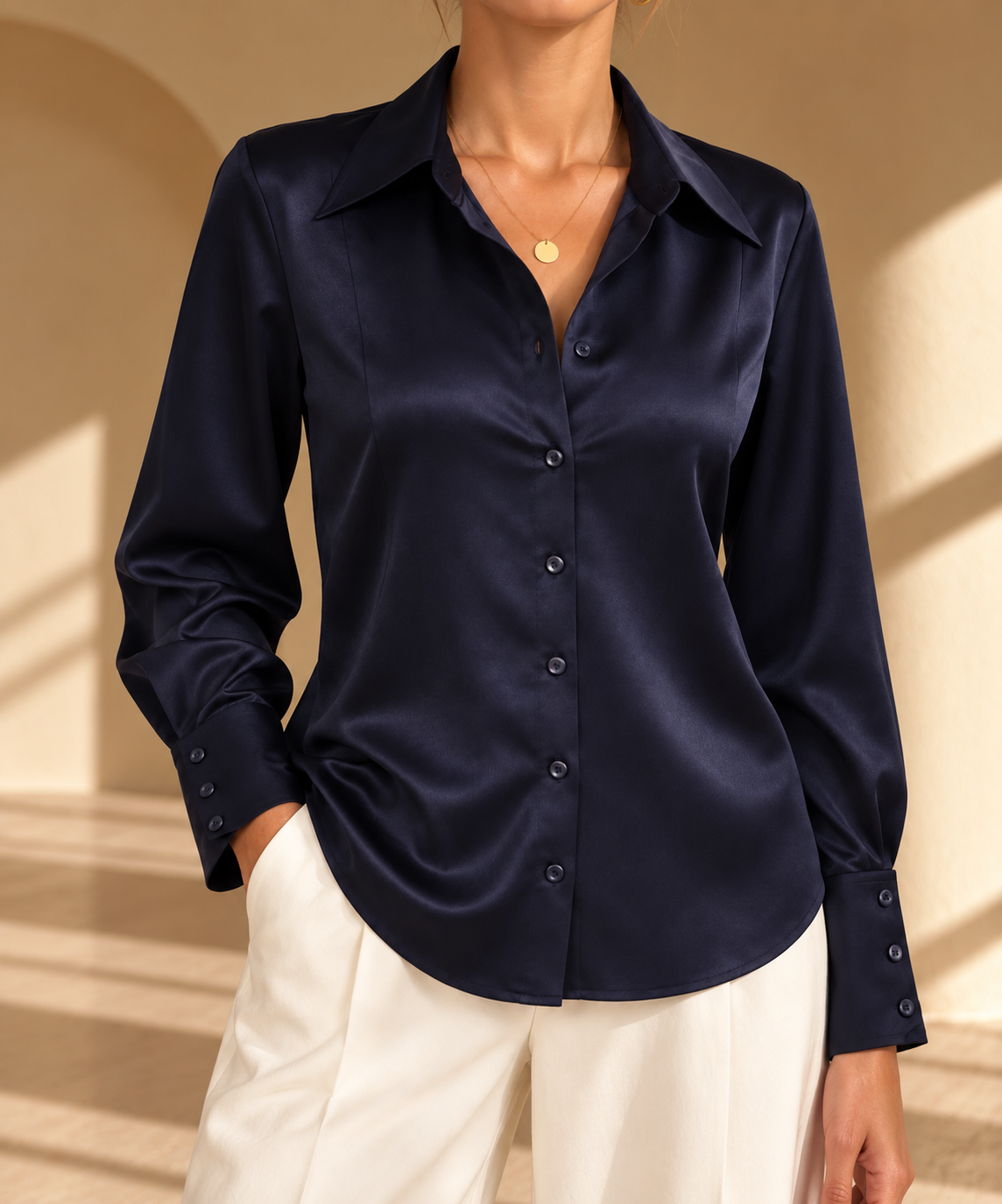 The Midnight Satin Shirt
