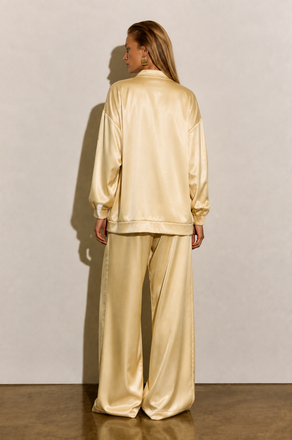 La chemise Flow-Satin Jaune