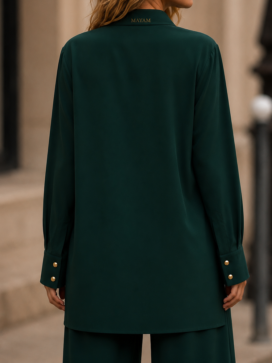 La chemise Flow - Émeraude