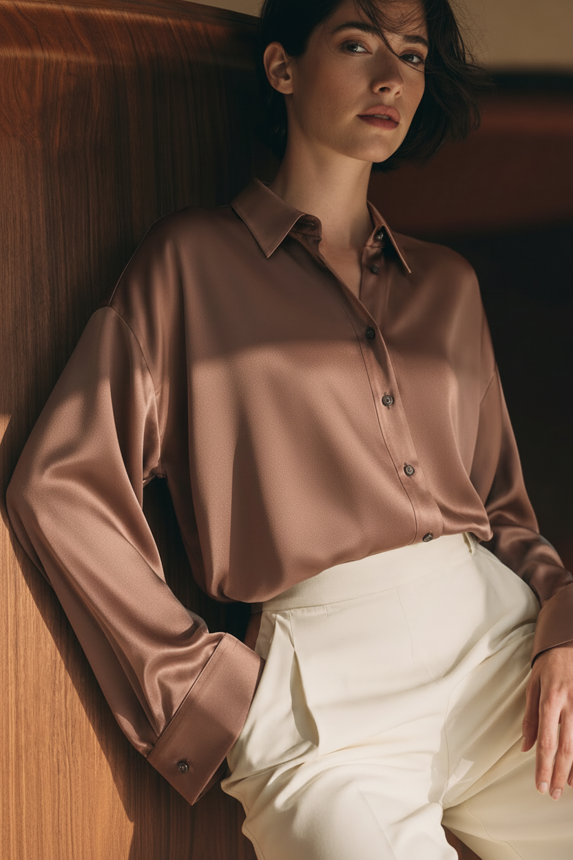 The Silk Satin Shirt