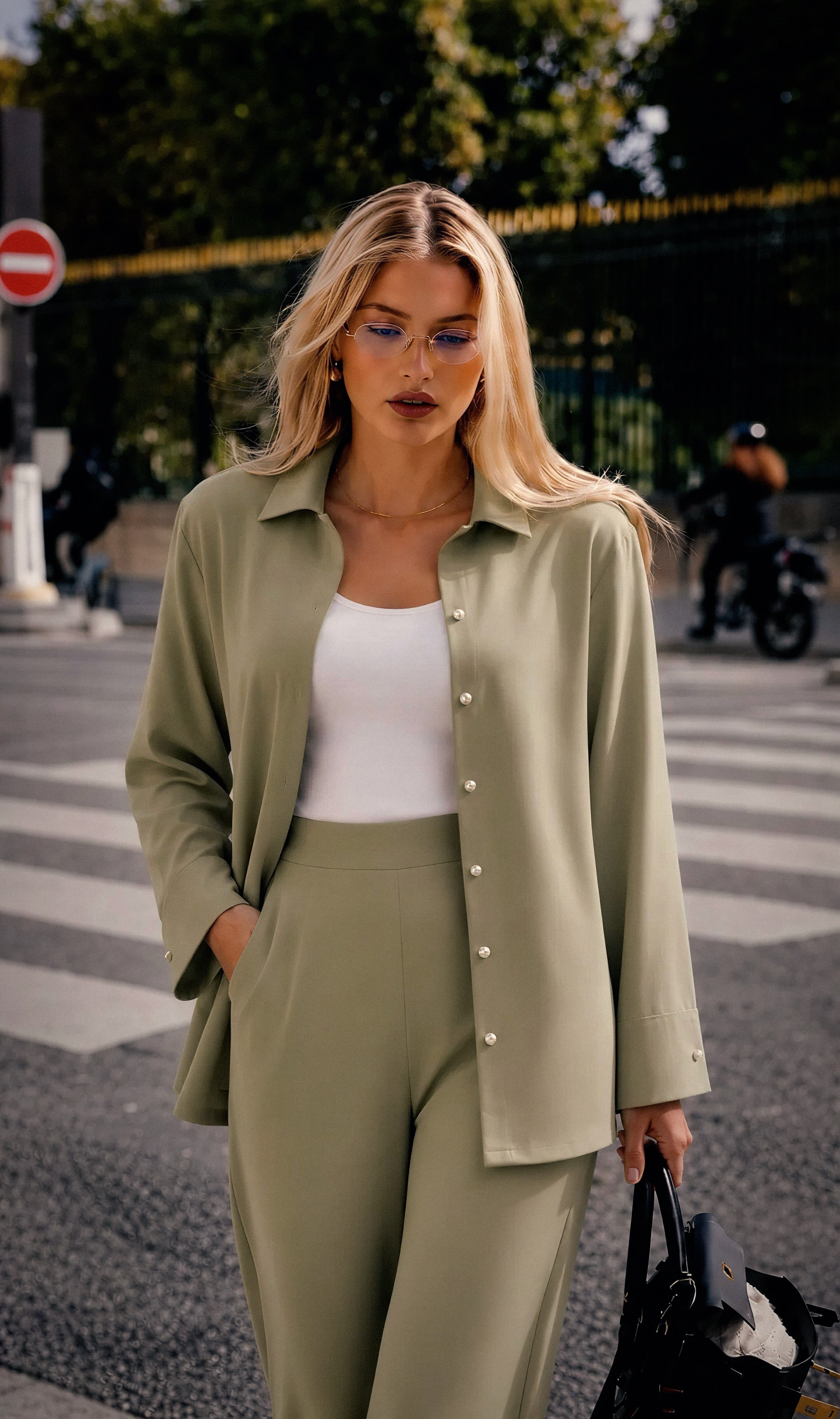 The Fluid Shirt – Sage