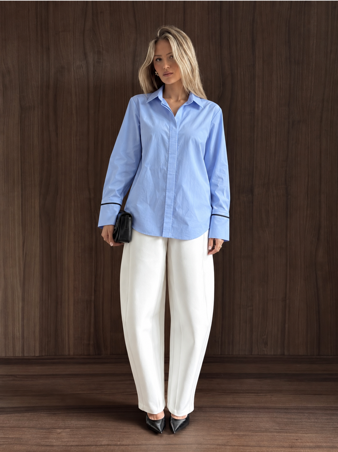 The Sky Blue Contrast Shirt