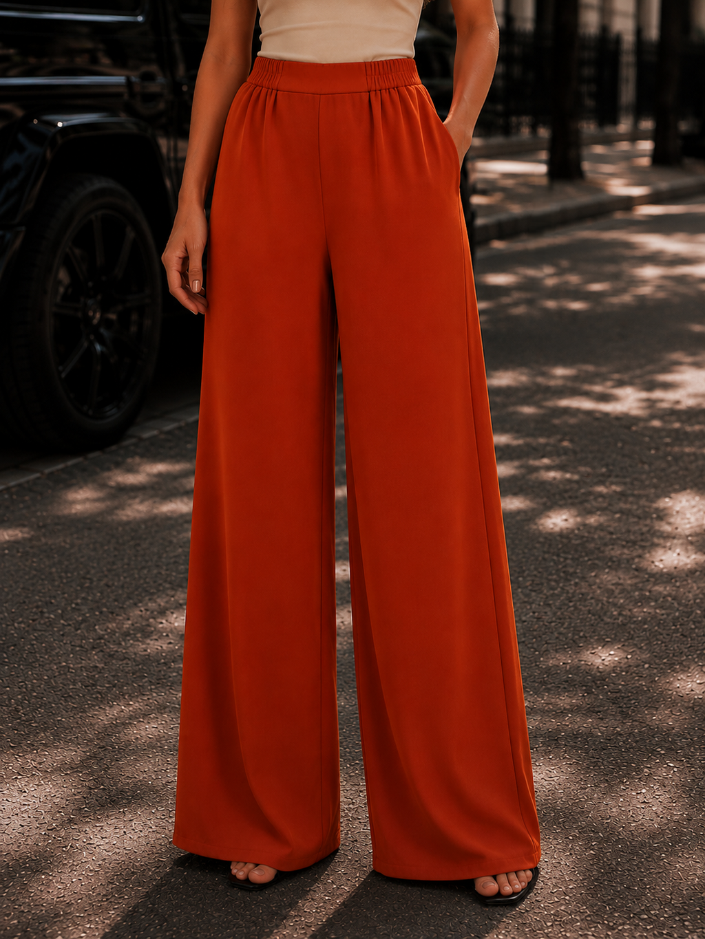 The Flow Pants-Rouge Brique