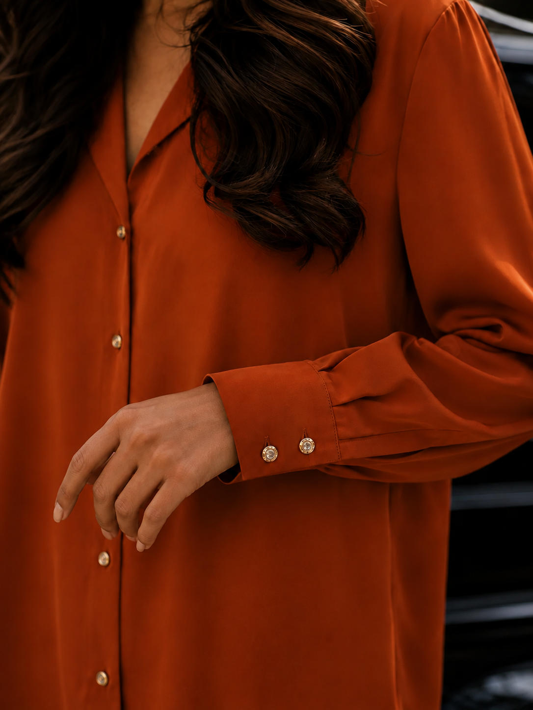 The Flow Shirt  -Rouge brique