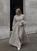 The Flow Dress -Beige