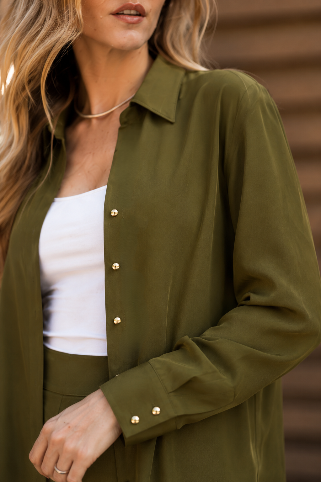 The Flow Shirt - Olive Green