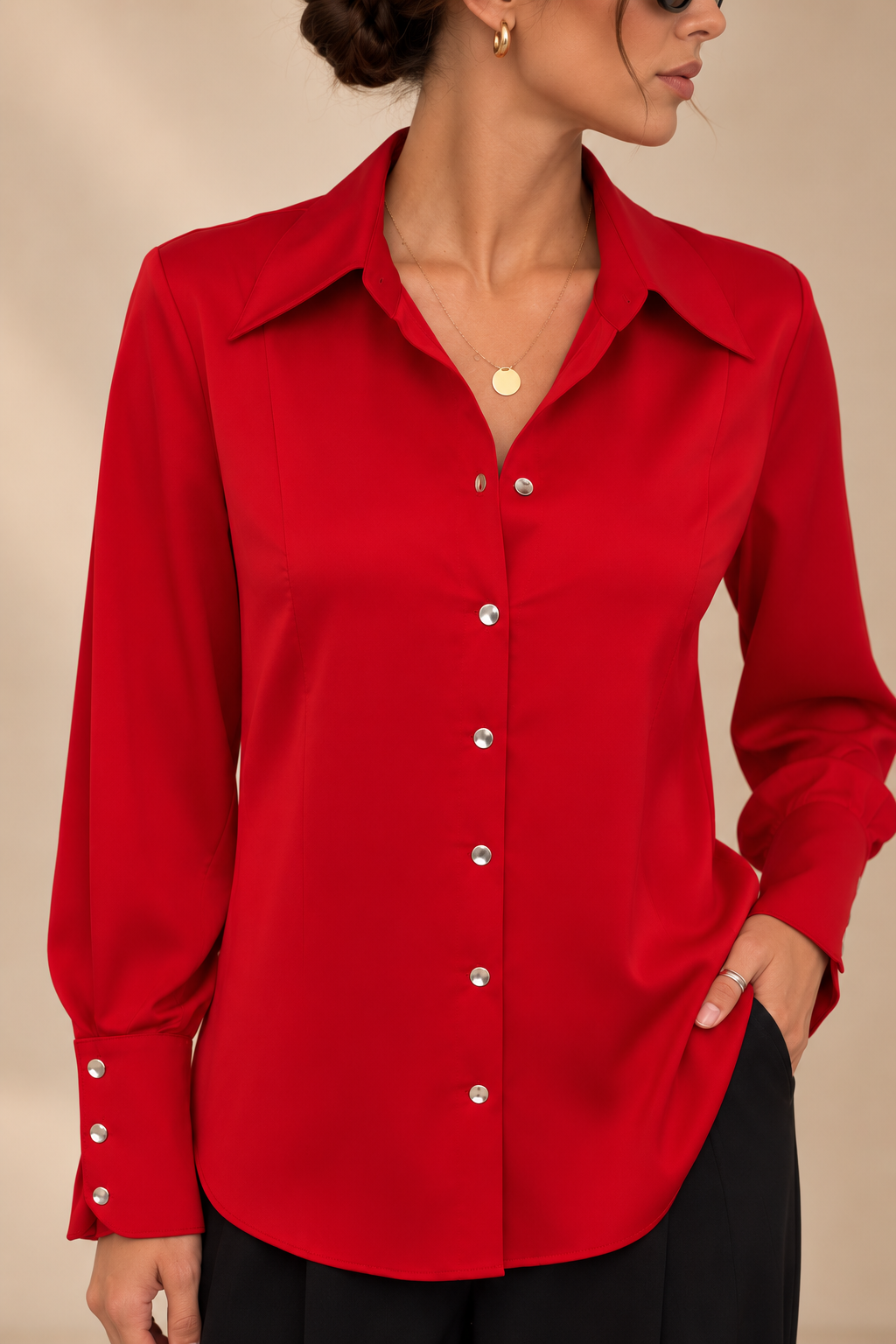 The Midnight Satin Shirt