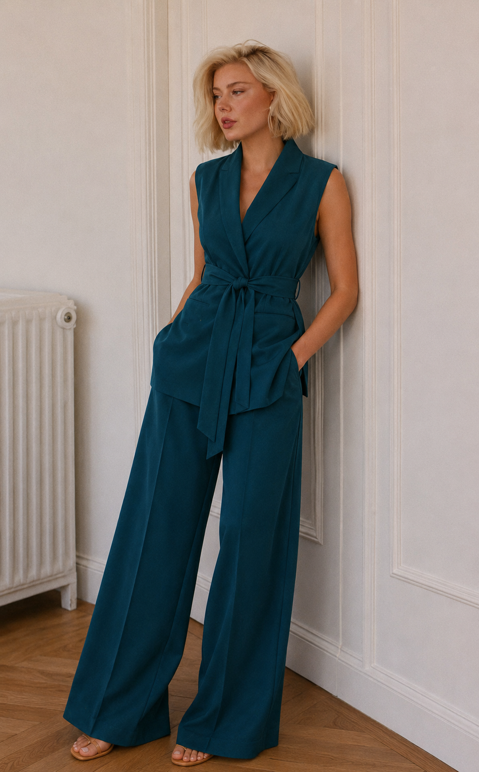 The Weightless Tailored Vest – Petroleum Blue