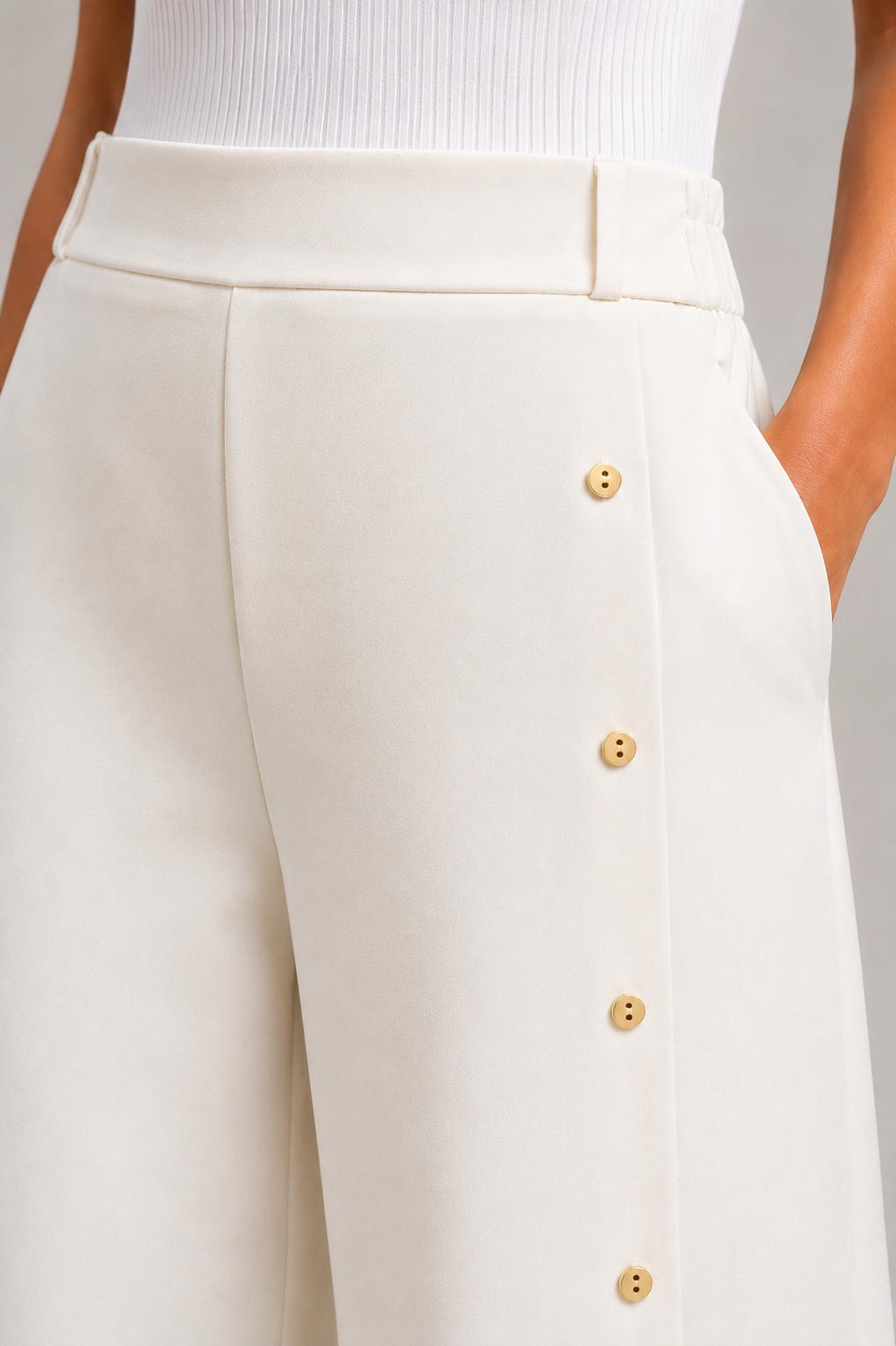 Blush Pink Wide-Leg Pants