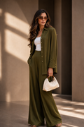 The Flow Pants-Olive Green