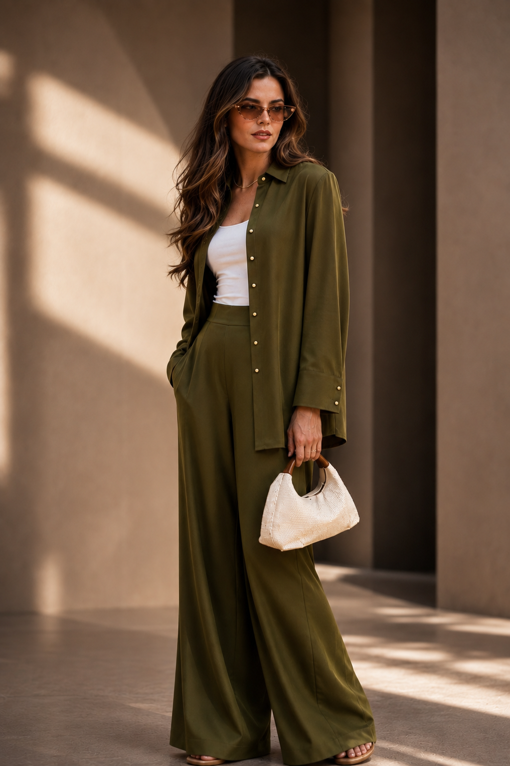 The Flow Shirt - Olive Green