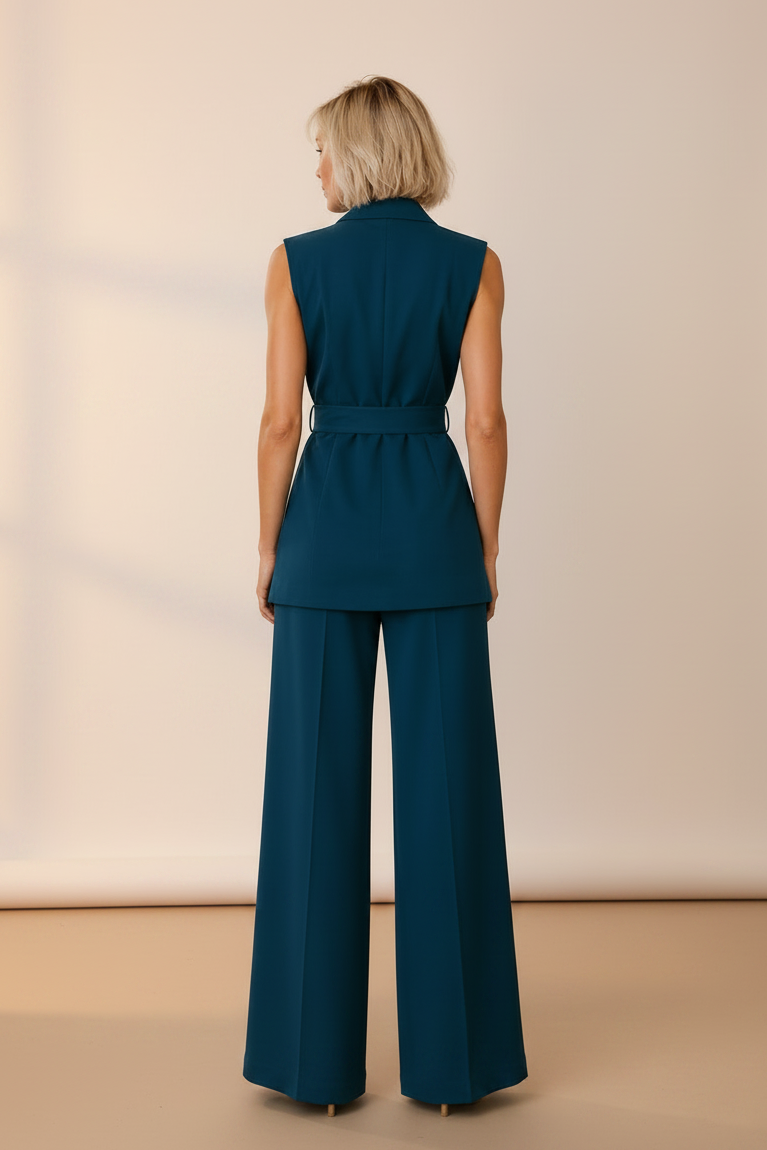 The Weightless Tailored Vest – Petroleum Blue
